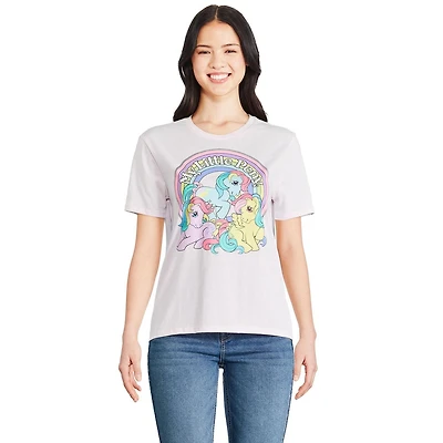 T-shirt à manches courtes Mon Petit Poney pour femmes