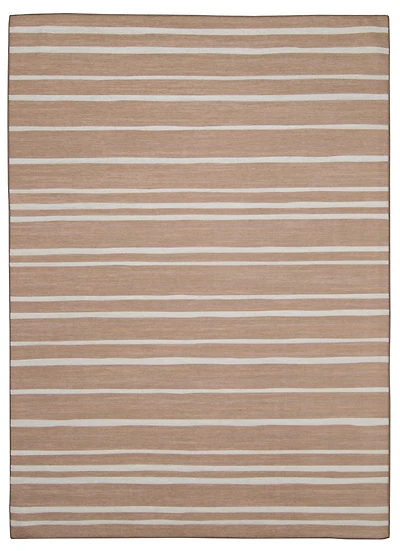 Outdoor Washable Weston Tan & Ivory 7' x 9' Area Rug