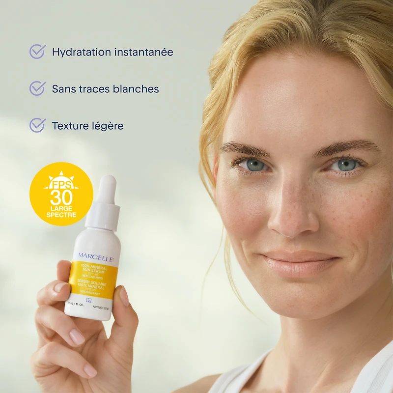 Marcelle Sérum Solaire 100% Minéral FPS 30