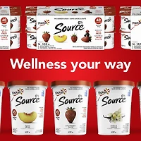 Yoplait Source 0% Smooth Traditional Yogurt, Peach, No Added Sugar, 630g
