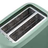 Grille - pain mainstays 2 tranches, 6 réglages de teintes et plateau à miettes amovible