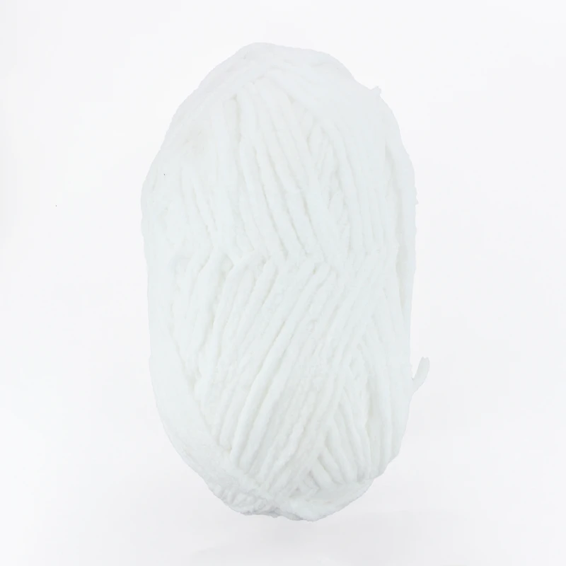 MAINSTAYS Cozy Chenille Supreme, 201 m (220 yd), 300 g (10.5 oz), 100% Polyester, White, 300 g (10.6 oz)