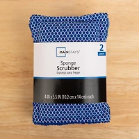 Mainstays 2 Pack Sponge Scrubbers