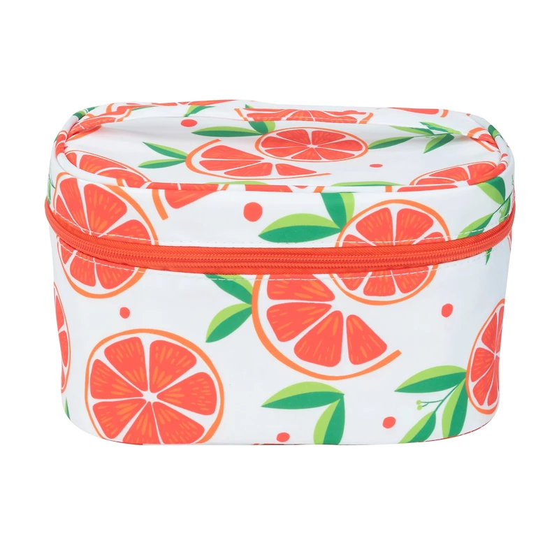 Eqb - Cosmetic Bag - LG Train Case Grapefruit - 1Pc