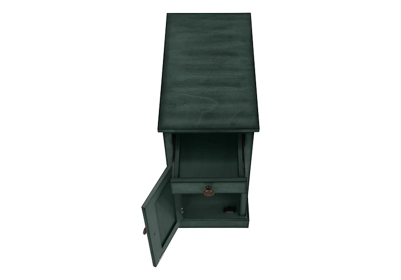 Monarch Specialties Accent Table, End, Side Table, Nightstand, Narrow, Bedroom, Lamp, Storage Drawer, Brown Veneer, Traditional