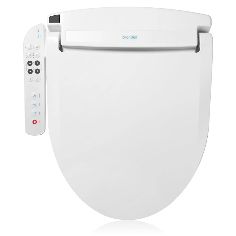 Brondell Swash Select Bras Latéral BL67 Siège Bidet Électronique, Blanc Rond