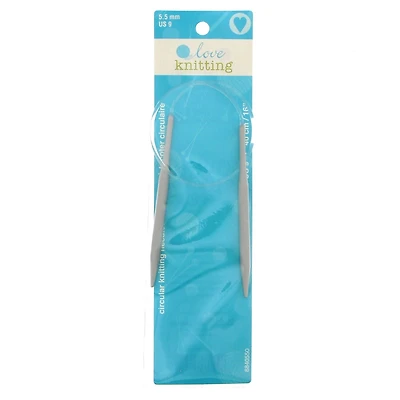 LOVE KNITTING 41 cm (16 in) Circular Knitting Needles, 40 cm (15.7 in), 5.5 mm (0.22 in)