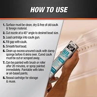 Calfeutrant à base de latex acrylique avec silicone DAP Alex Fast Dry, 300mlm Blanc