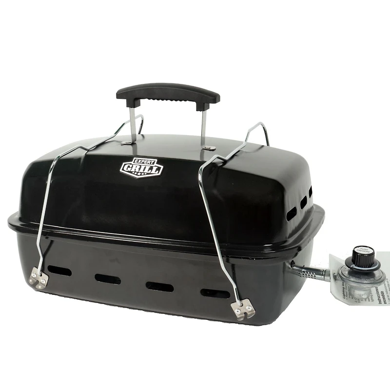 Expert Grill 17.5” 10,000 BTU Portable Table Top Propane Gas BBQ Grill, Black, GBT2210W-C
