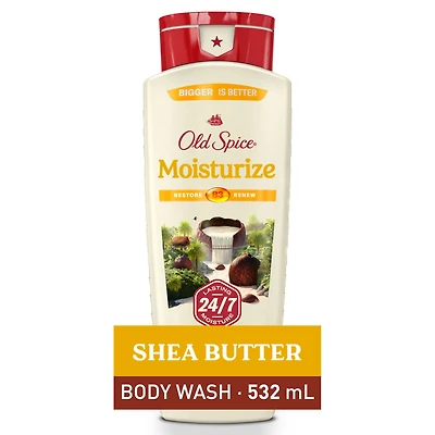 Old Spice Men's Body Wash Moisturize with Shea Butter