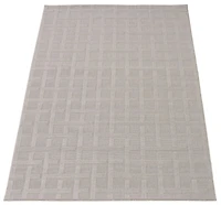 ECARPET Indoor/Outdoor for Balcony, Patio and Garden Villa Grey Rug
