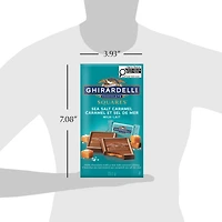 GHIRARDELLI, Carrés au chocolat au lait à la fleur de sel et au caramel, 151g
