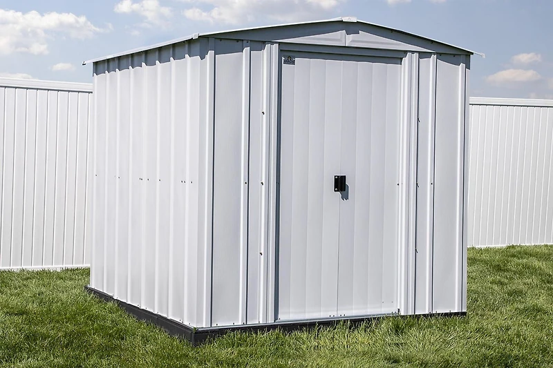 Arrow Classic Steel Storage Shed, 6x7, Gris pâle