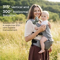Momcozy Portable Clip Mini Fan for Infants & Toddlers, 4-Speed Rechargeable, Lightweight 0.26 lb, 360° Rotatable Cooling Fan for Stroller