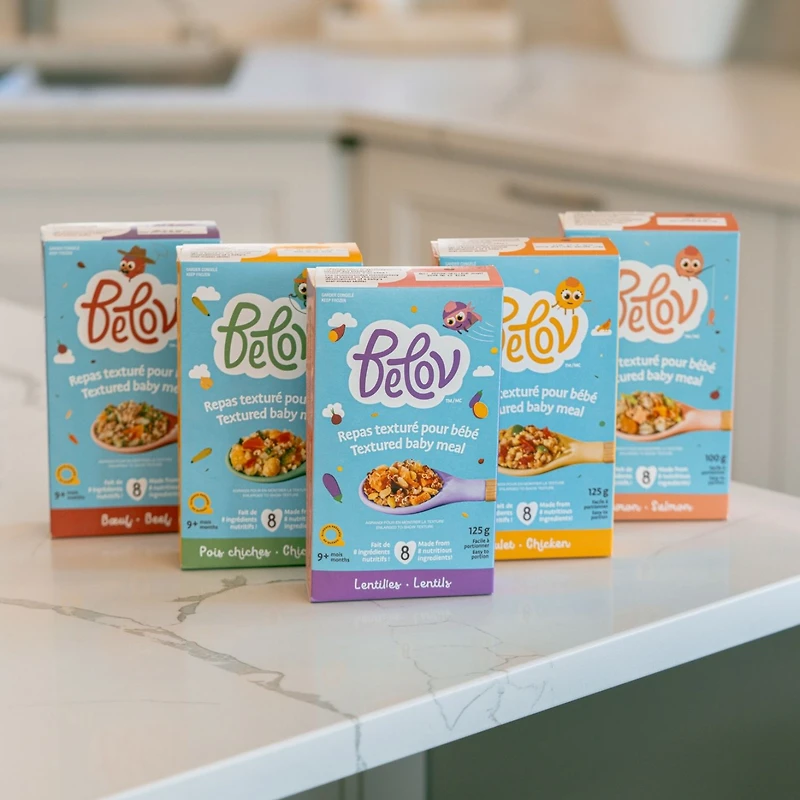 Belov Textured Baby Meal, Lentils, Frozen Baby Food for Babies 9+ Months, 100 g