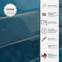 Smart Tiles Tuiles autocollante murale, Morocco Agadir, Pqt-4, 11.43in x 9in
