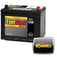 EverStart Auto MAXX-124RN – 12 Volts, Batterie automobile, groupe 124R, 700 ADF