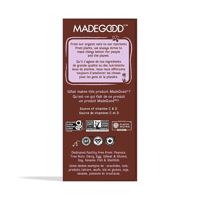 MadeGood Chocolate Chip Granola Minis 5 packets