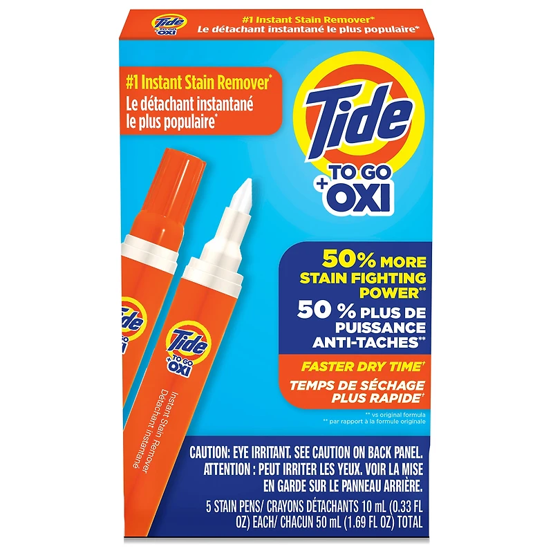 Tide to Go 5ct Portable, pen-like design