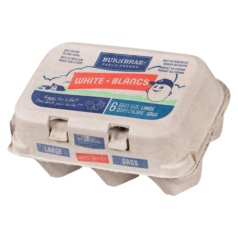 Burnbrae Farms 6 Œufs Blancs Gros