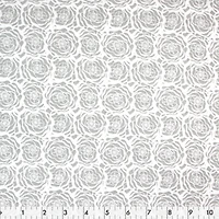 FABRIC CREATIONS Cotton Fat Quarter 45 × 53 cm (18 × 21 in) Grey Floral, 18x21