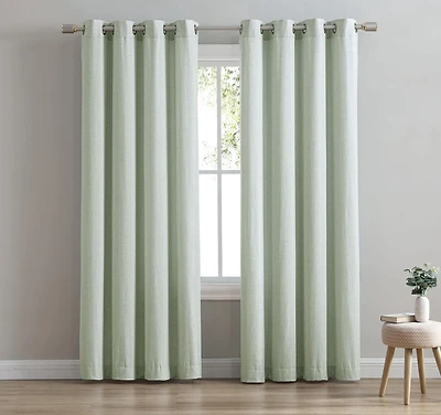Panneau de fenêtre simple en faux lin