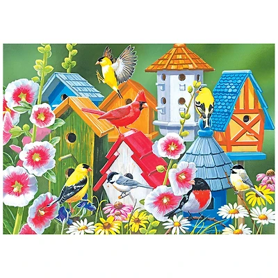 RoseArt - Colorluxe 750 pièces -OISEAUX ET NICHOIRS- Puzzle à emboîter pour adultes