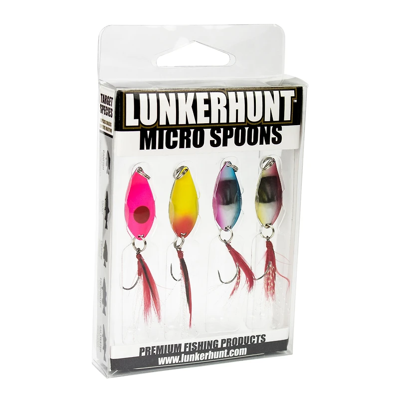 Lunkerhunt Micro Spoon - Kit de Cuillère de Pêche - Motif de Réaction - 1/8 oz
