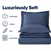 Swift Home Ensemble housse de couette unie ultra douce, Lit simple