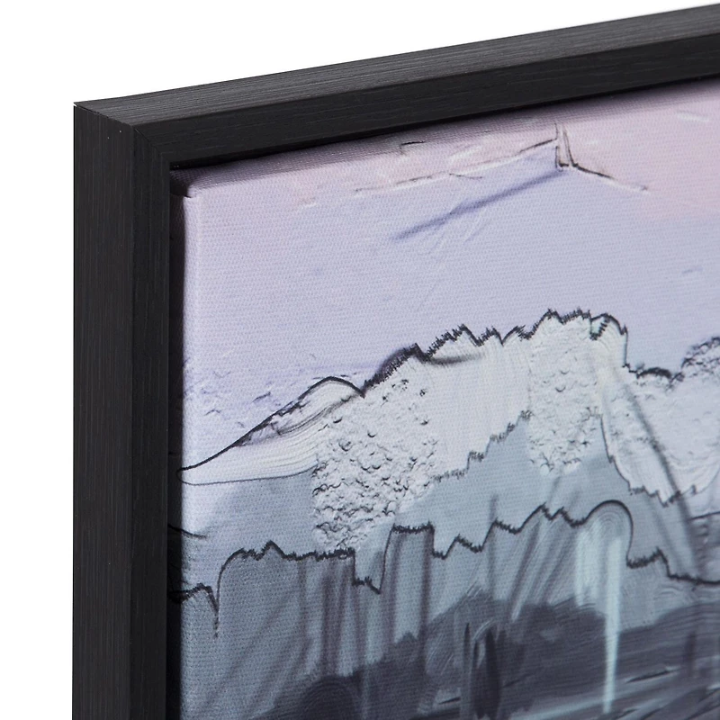 Ensemble de toiles artistiques encadrées Sentra Purple Landscape