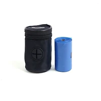 One Paw, Canvas Dog Poop Bag Dispenser with Carabiner, Black