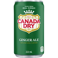 Canada Dry® Ginger Ale 222 mL Mini-Cans, 6 Pack