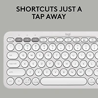 Logitech Pebble 2 Combo, clavier et souris sans fil, discrets et portables, personnalisables - Blanc