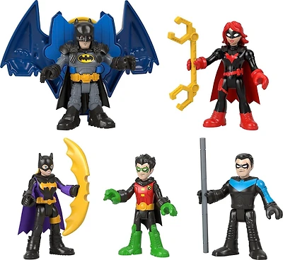 Imaginext DC Super Friends Batman Figures, Family Multipack, 12 Piece Preschool Toys