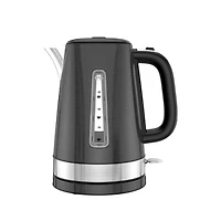 Rapid Boil 1.7L Electric Cordless Kettle, in Black Stainless Steel