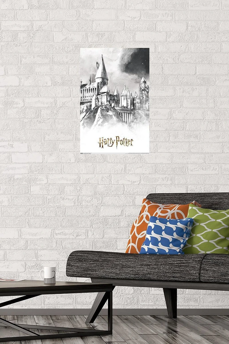 The Wizarding World: Harry Potter - Illustrated Hogwarts Wall Poster