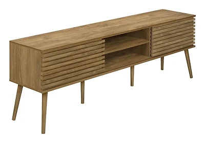 Monarch Specialties Tv Stand, 72 Inch, Media Entertainment Center, Storage Cabinet, Console, Storage Shelves, Bedroom, Living Room, Black Laminate, Contemporary
