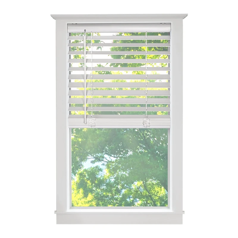 MAINSTAYS Store En Simili Bois 5 cm , Blanc, 71,1cm x 122cm