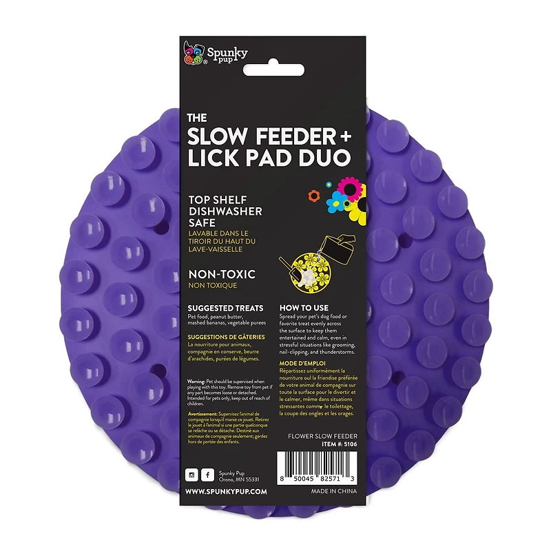 Slow Feeder - Lick Pad Combo Dog Toy