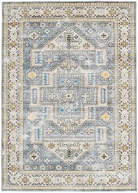 Parson 3' x 5' Washable Accent Rug, Grey and Beige