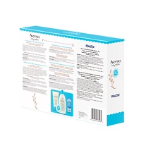 Ensemble-cadeau Départ sain pour nouveau-nés Aveeno Baby, nettoyant pour nouveau-nés, baume pour nouveau-nés, crème Penaten, sans parfum, 3 produits