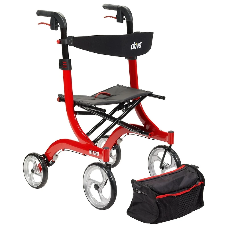 Drive Medical Nitro Euro Style Rollator Rolling Walker