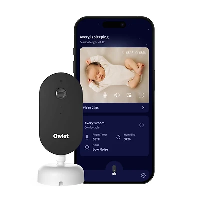 Owlet Dream Sight™ – Moniteur vidéo intelligent pour bébé 2K HD, alertes en temps réel, Wi-Fi sécurisé, communication bidirectionnelle