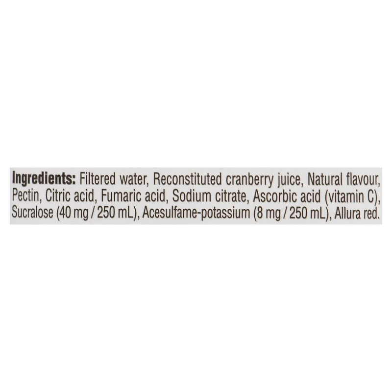 Ocean Spray Diète Canneberge Boisson Faible en Calories 3L