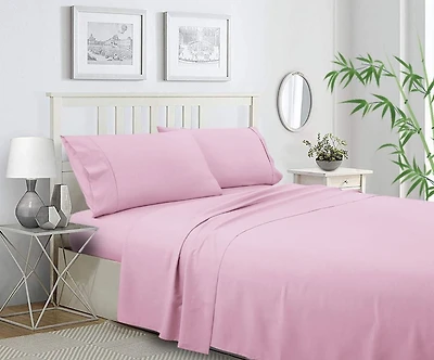 Ensemble de draps en mélange de polyester et bambou