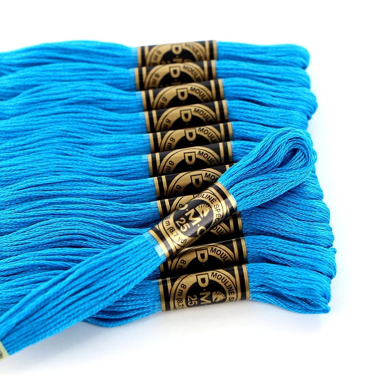 DMC 6-Strand Cotton Embroidery Floss 8 m (8.7 yd) #3844 Dark Bright Turquoise
