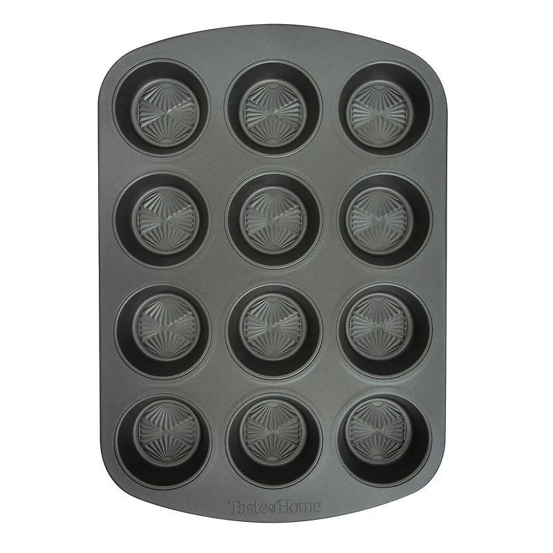 Taste of Home 3066 12 Cup Nonstick Metal Muffin Pan, 2 Pack