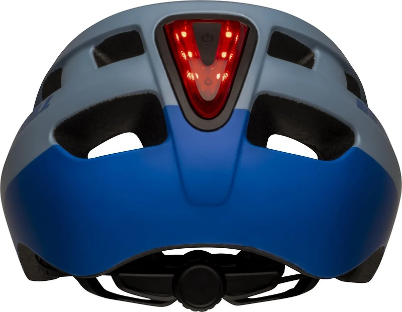 Casque de vélo Bell Sports Nixon avec lumière pour jeunes Bleu/Gris