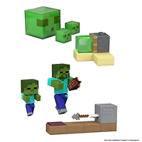 Minecraft Redstone Charged Action Figure & Mechanism Set, 3.25-inch Scale Toys (Characters May Vary)