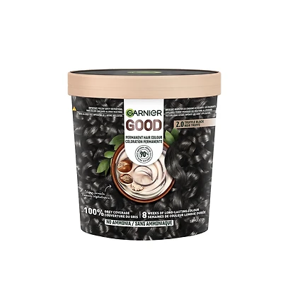 Garnier GOOD, Coloration Permanente, 100% Couverture du Gris, Sans Ammoniaque, 1 unité
